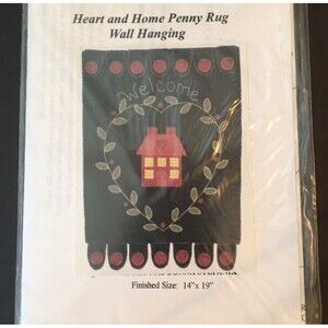 Wool Penny Rug Wall Hanging Pattern